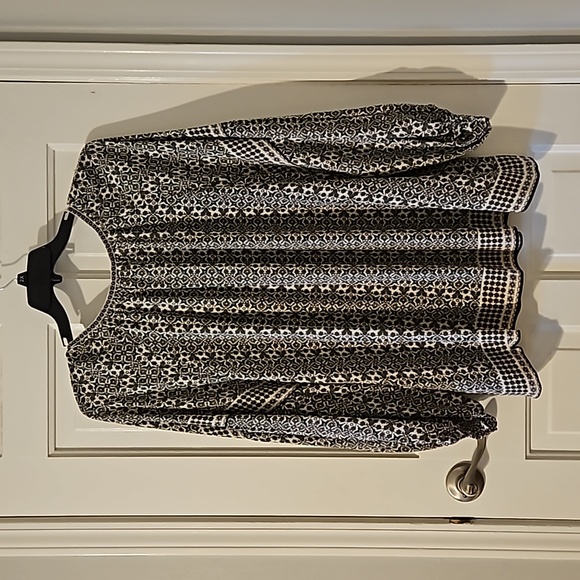 MAX STUDIO Women's Plus Full Sleeve Peasant Blouse - Picture 2 of 5